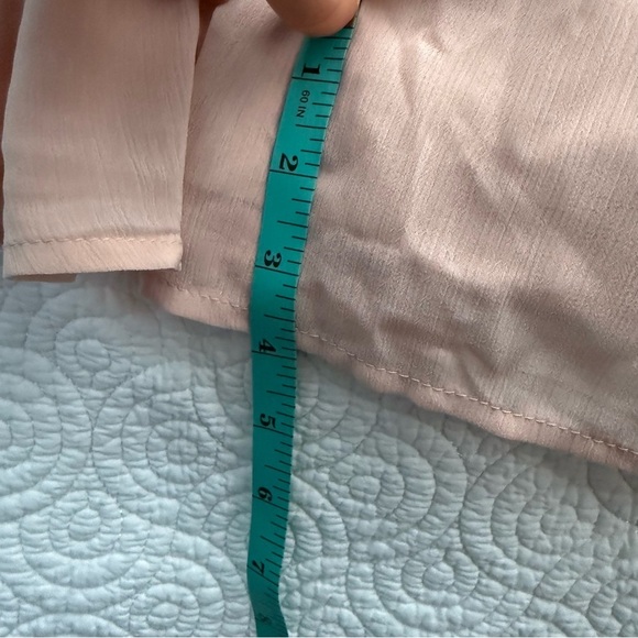 Lulu's Pink Ruched Wrap Gown with V-Neck - Picture 11 of 16